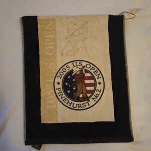 NWT Vintage 2005 U.S. Open Pinehurst Golf Lg Edge Pro Towel No. 2 Nice 2 Logos